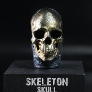 12吋骷髏頭雕Gold Skull (金骷髏)