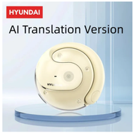 AI Hyundai HY Pro T26 Pro หูฟังไร้สายเปิดฟรีสำหรับฟังเพลง Calg รองรับ75ภาษาบลูทูธแปลและสรุปการประชุม