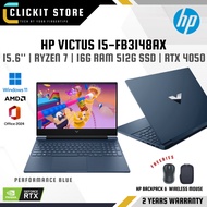 HP Victus 15-fb3148AX 15-fb3149AX 15.6″ FHD Gaming Laptop | Ryzen 7-7445HS 16GB 512GB RTX4050 W11H