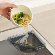 Corner Kitchen Sink Strainer Magnetic Triangle Drainage Storage Holder Sink Drain Strainer for Corne