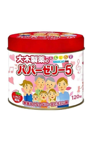 大木製藥 - Papa Jelly 5種維生素軟糖 120粒 (草莓味）平行進口 exp:2027/03