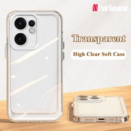นิ่มโปร่งใสเคสโทรศัพท์สำหรับ OPPO Reno 13F/OPPO Reno 13F 5G/OPPO Reno 13F เคส4G กันกระแทกแบบใสฝาหลัง