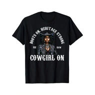 Yehaw Cowgirl On Cowgirl Western Rodeo T-Shirt