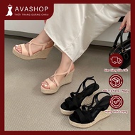 Fashion Suede High Heel Wedge Sandals AG02