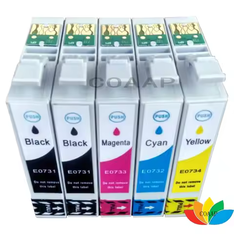 5 Compatible T0731 T0735 XL Ink Cartridge for EPSON Stylus CX8300 CX9300F CX5900 CX6900F CX7300 Prin