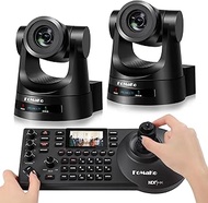 FoMaKo PTZ Camera 30x Optical Zoom AI Auto Tracking PoE HDMI Bundle PTZ Camera for Church Worship PT