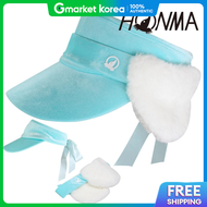 HONMA | Womens Ear Flap Visor Earmuffs Sun Cap Golf Hat Mint P
