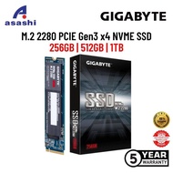Gigabyte 256GB / 512GB / 1TB M.2 2280 PCIE Gen3 x4 NVME SSD