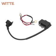 WITTE Chainsaw Ignition Coil, Black With Wire Ignition Coil Module, Metal Compact Easy Installation 