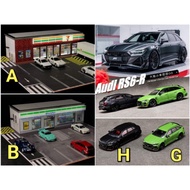 Club Appointment Store (3) G-FANS 1/64 Scene 7-11 Family G FANS CM RS6-R RS6R ABT