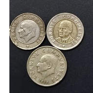 Turkey A Set Of Coins 1998 -2009 ( 3 Coins )