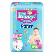 BABY HAPPY PANTS S38/ M32/L28/XL26/XXL24 PAMPERS BABY HAPPY