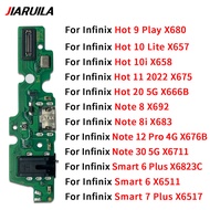 For Infinix Hot 9 Play 10 Lite 10i 11 20 Note 8 8i 12 30 5G Smart 6 Plus 7  X680 X657 X658 X675 X666