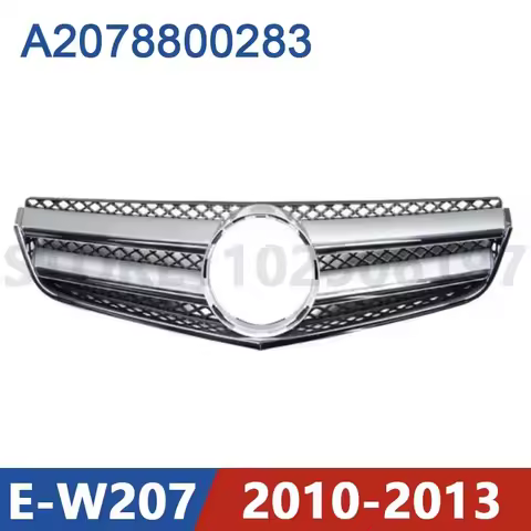 for 2010-2013 Mercedes Benz W207 E200 E220 E250 E350 E500 Front Bumper Radiator Grill Mesh Middle Ne