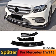 For Mercedes Benz E class W213 2016-2020 E200 E260 E300 Front Diffuser Splitter Bumper Lip Spoiler C