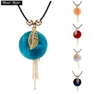 Fashion Fringe Necklace Multicolor Acrylic Tassel Statement Necklace