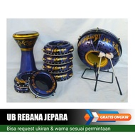 1 set rebana hadroh ukir berkualitas - rebana ukir jepara