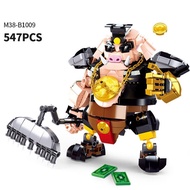 Gạch Lắp Ráp Robot Sluban Monkey King/Bull Demon/Pig Zhu Ba Jie Mecha Chiến Binh Thành Phố Câu Chuyệ