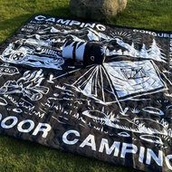New Black Graffiti Blackened Outdoor Moisture-Proof Mat Waterproof Moisture-Proof Moisture-Proof Pic