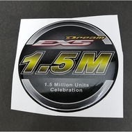 STICKER 1.5 MILLION, STICKER HONDA 1.5 MILLION