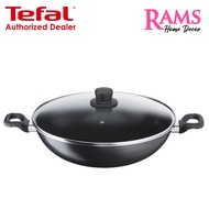 Tefal 36cm Cook Easy Chinese Wok with Glass Lid / Wok Pan with Glass Cover / Kitchenware / Non Stick