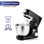 Russell Taylors 5 ลิตร เครื่องผสมอาหาร เครื่องตีไข่ Stand Mixer 1000w เครื่องตีแป้ง SM-1000 ดำ One