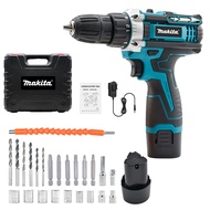 MAKITA สว่านไร้สาย สว่านไร้สายแบตเตอรี่ 168V 3ระบบ เจาะกระแทกได้ แบตเตอรี่2ก้อน Cordless Battery Ele