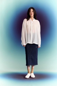 甫月標籤牛仔裙