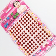 Red Dot Beauty Mole Children's Performance Forehead Sticker Child Red Dot Sticker Crystal Sticker Te