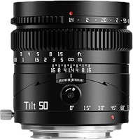 TTARTISAN 50mm F1.4 Full Format Tilt Shift Manual Lens Large Aperture Tilt Lens for Mirrorless for N