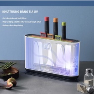 GEVI Generation 1 Antibacterial Cutting Board Knife Set, UV Sterilization - 12 Months