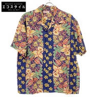 Sun Surf SS37792 人造絲蘭花和夏威夷傳統短袖襯衫 L尺寸 [二手]