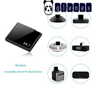 GLENES 5.1 Audio Receiver, Bluetooth 5.1 Mini Bluetooth Wireless Adapter, Analog Speaker 30 Pin Dock