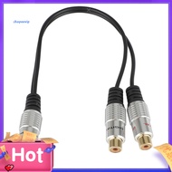 SPVPZ 2 RCA Female to 1 Male Phono Splitter Y Adapter Cable/Lead-T Subwoofer Audio Sub