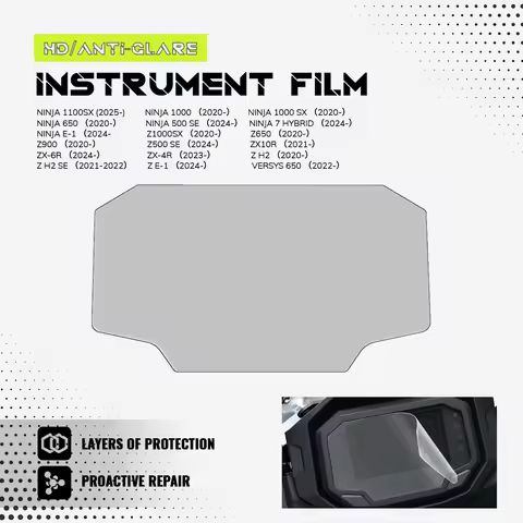 For Kawasaki Versys 650 Versys650 2022- Z H2 ZH2 2020- Z e-1 Ze-1 TFT Display Protection Film Screen