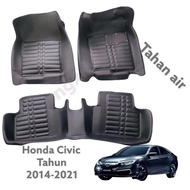 Karpet Mobil 5D Premium Honda Civic Hatchback Civic Rs Tahun 2016-2023