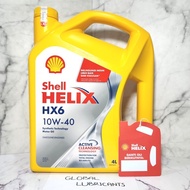 Shell Helix HX6 10W-40 4 Liter SN Plus (Oli Mesin Synthetic)