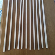 1cm * 1cm Small Wooden Strip Rectangular Bar Polished Solid Wood Material Diy Handmade Model Wood St