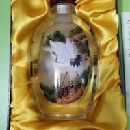 全新五吋鼻煙壺手工藝仙鶴壁畫New paint...
