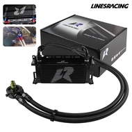Universal LR 15 Row AN10 Oil cooler Engine Transmission w/Bracket+Filter Adapter Hose Kit 3/4"-16UNF