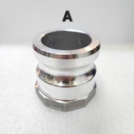 Aluminum CAMLOCK SIZE 3/4" INCH TYPE A, B, C, D, E, F, DC, DP