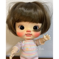 [Jc] ️Wig 9-10 Doll Wig (Brown) Vibilith Duck Qbaby Big Head BJD Diandian Others