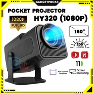 HY300 PRO Portable Mini Projector Android 11 Big LCD 4K Projector 8000 Lumens HD Dual Band WiFi Mirr