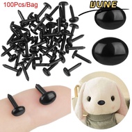 IJUNE 100pcs/bag Stuffed Doll Eyes Mini Black 4X5MM/5X7MM Animals Noses Accessories