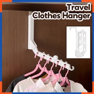 Foldable Clothes Hanger Travel Clothes Drying Rack Save Space 5-hole Travel Hanger