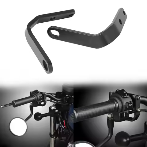 1 Pair Motorcycle Handlebar Rear View Side Mirror Spotlight Bracket For Honda Rebel500 Rebel300 CMX 