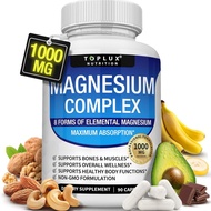 Zembeauty Mall in 1 Magnesium Complex Tablets  High Potency 1000mg  Glycine Magnesium   Citrate Magn