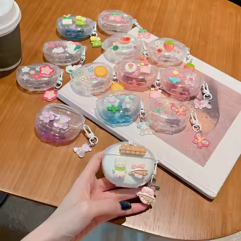 3D Cute Cartoon Eaphone Case For Xiaomi Redmi Buds 6 Active Buds 5 Pro Buds 4 Lite Active Cover Clea