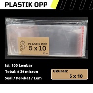 OPP Plastic Size 5 cm x 10 cm / 5x10 cm / 5 x 10 cm