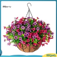 <BBQparty> Simple assembly: Hanging artificial flower baskets require 5 minutes to assemble Simply p